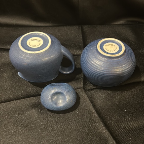 Sango Concepts creamer and sugar bowl. Sensations Blue. Discontinued in 2020 - Picture 5 of 8